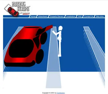dino age Parking Stripe Advertising website design