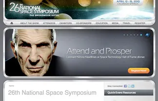 National Space Symposium: New Website Design and Drupal Power