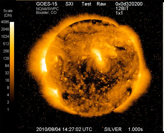 NOAA Space Weather Protection Center (SWPC) GEOS 15 Solar X-Ray Image