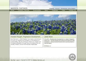 Madison Partners website screenshot