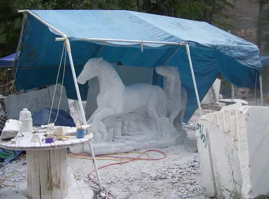 Marble, Colorado: horses