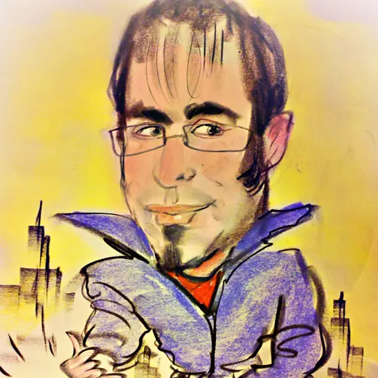 me, drawn by a great sketch artist by Times Square