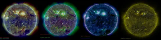 SDO AIA and HMI Composite Images