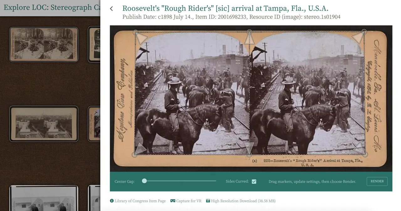 VR-Ready Stereo Pairs and Gifs From Library of Congress Stereocard Collection